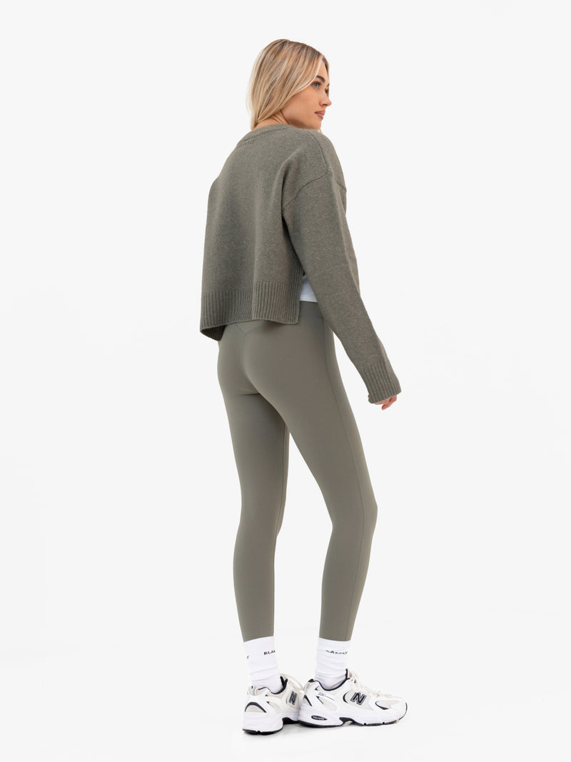 Mabel Button Up Cardigan - Safarigrün