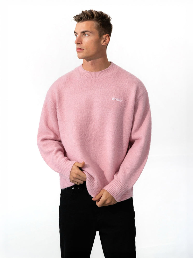 Mason Relaxed Knitted Jumper - Pink