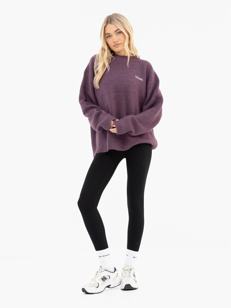Marley Oversized Knitted Jumper - Helle Traube