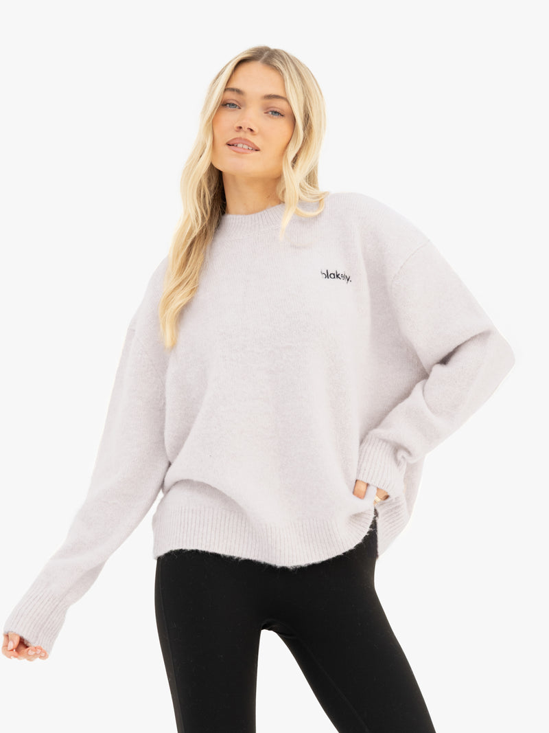 Marley Oversized Knitted Jumper - Mergelweiß
