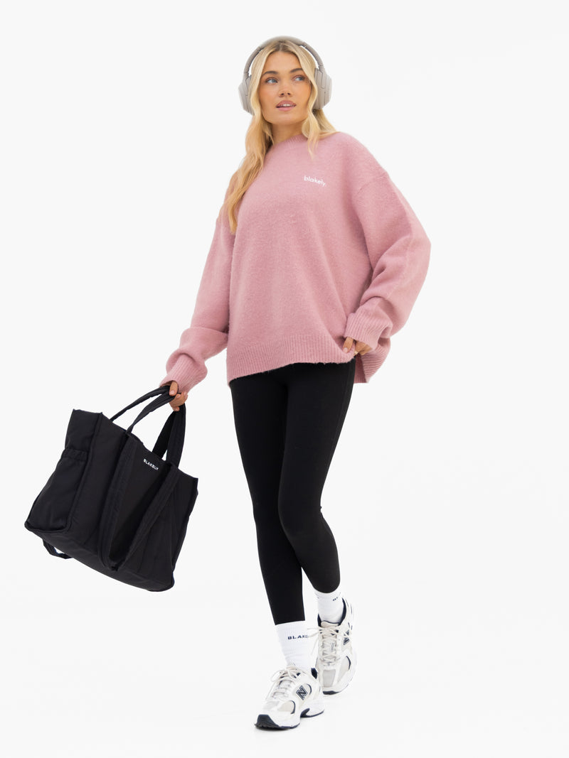 Marley Oversized Knitted Jumper - Zartrosa