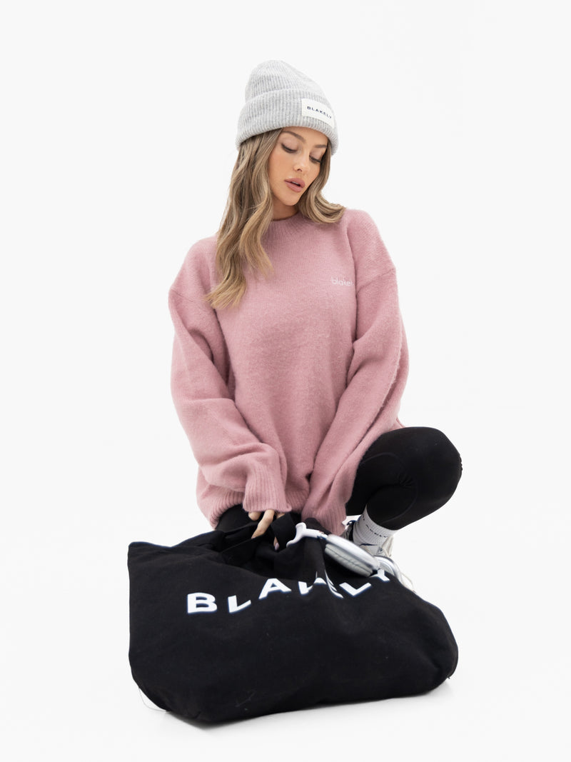 Marley Oversized Knitted Jumper - Zartrosa