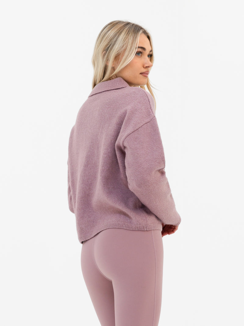 Mabel Knitted Polo - Altrosa