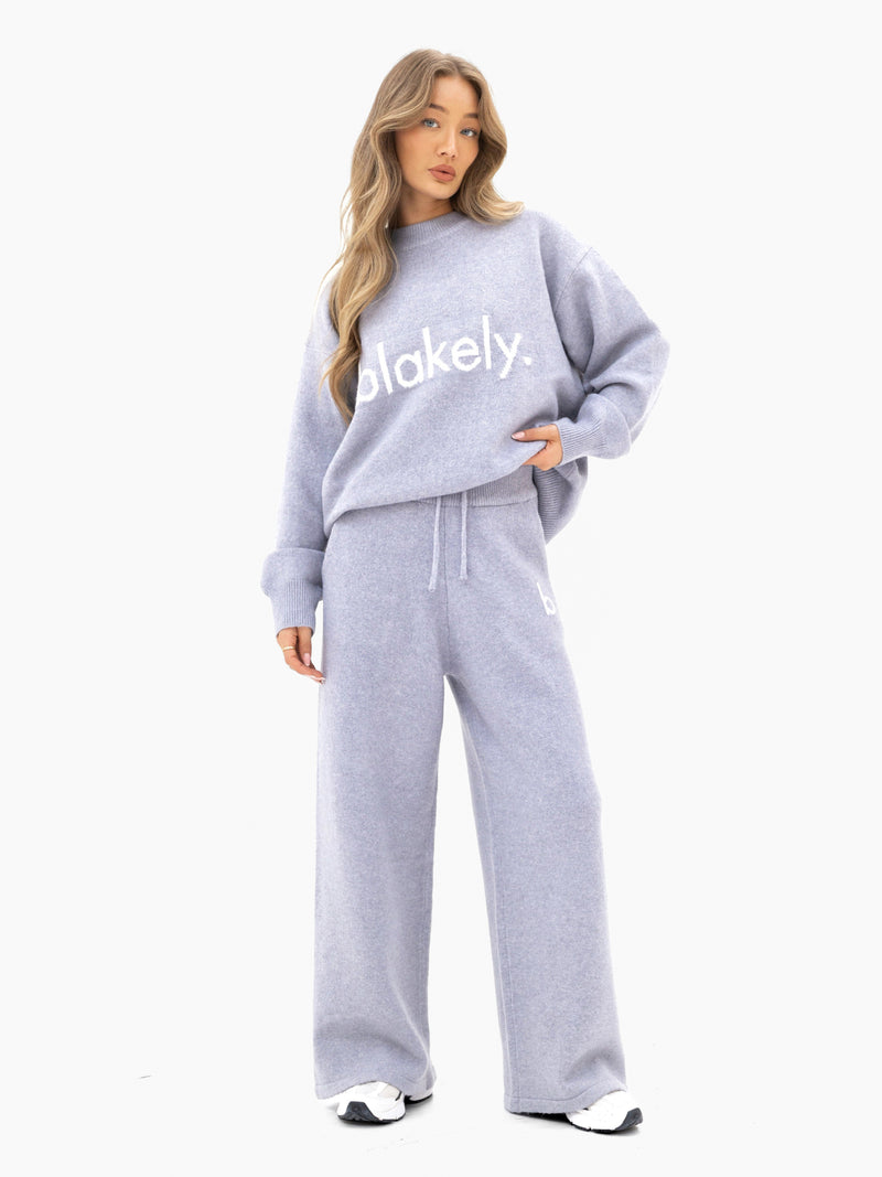 Mabel Oversized Knitted Jumper - Blasses Flieder