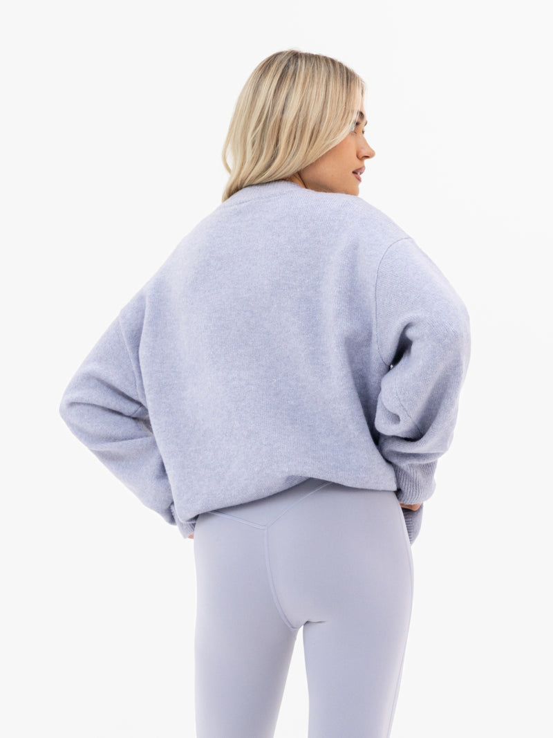Mabel Oversized Knitted Jumper - Blasses Flieder