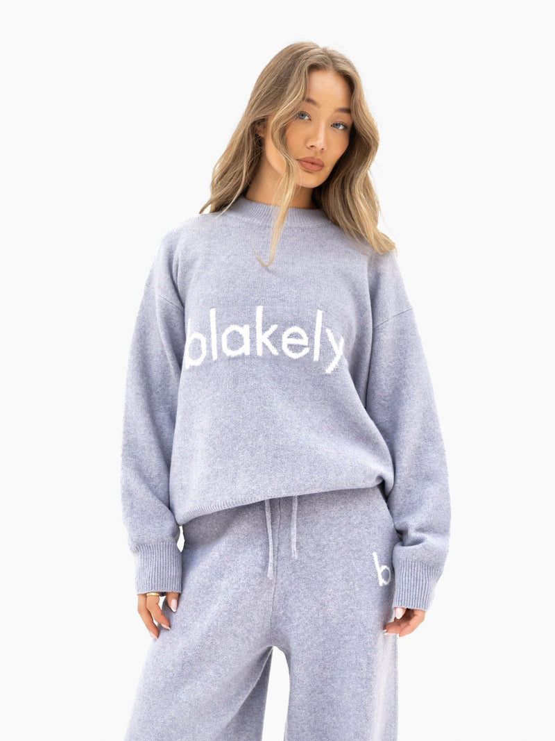 Mabel Oversized Knitted Jumper - Blasses Flieder