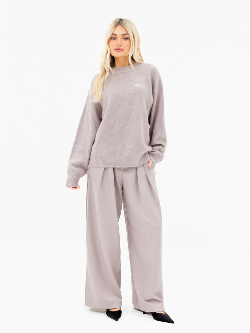 Mindy Knitted Jumper - Pebble
