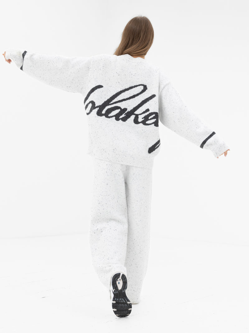 Margot Oversized Knitted Jumper - Cloud Grey