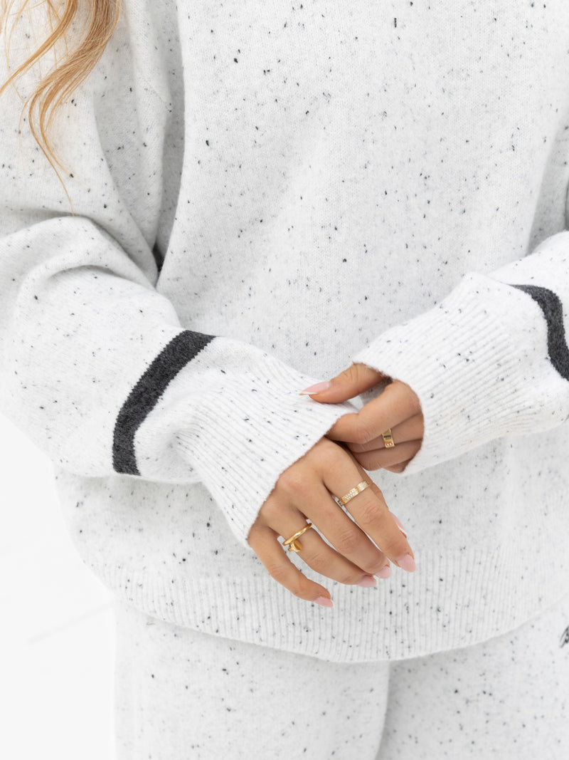 Margot Oversized Knitted Jumper - Cloud Grey