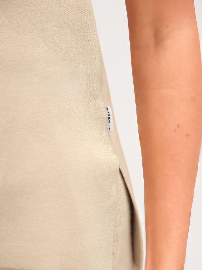 Layla Knitted Vest - Warm Ivory