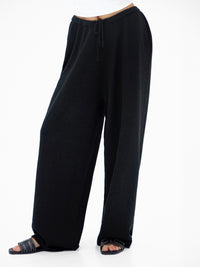 Mae Crochet Trousers - Schwarz