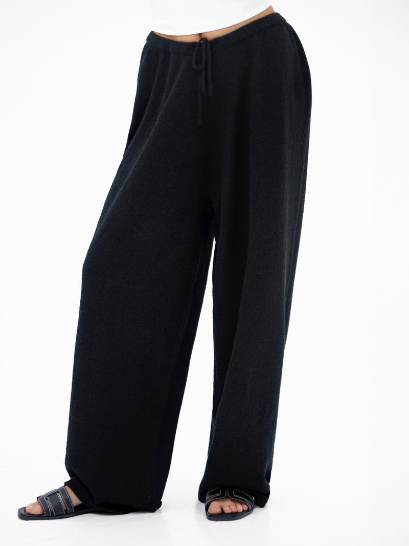 Mae Crochet Trousers - Black