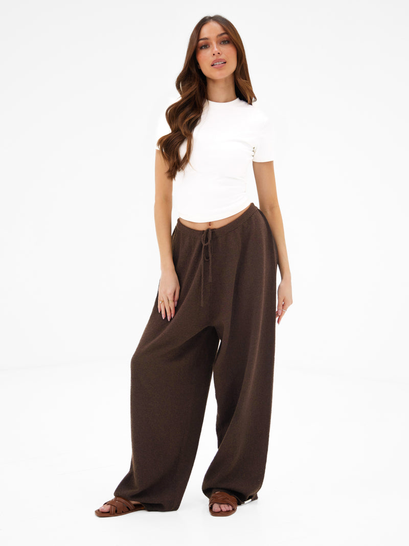 Mae Crochet Trousers - Braun