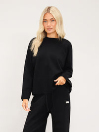 Layla Oversized Knitted Jumper - Noire
