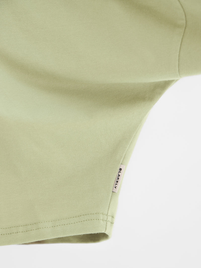 Ayla Batwing Cotton Top - Vert Chaud
