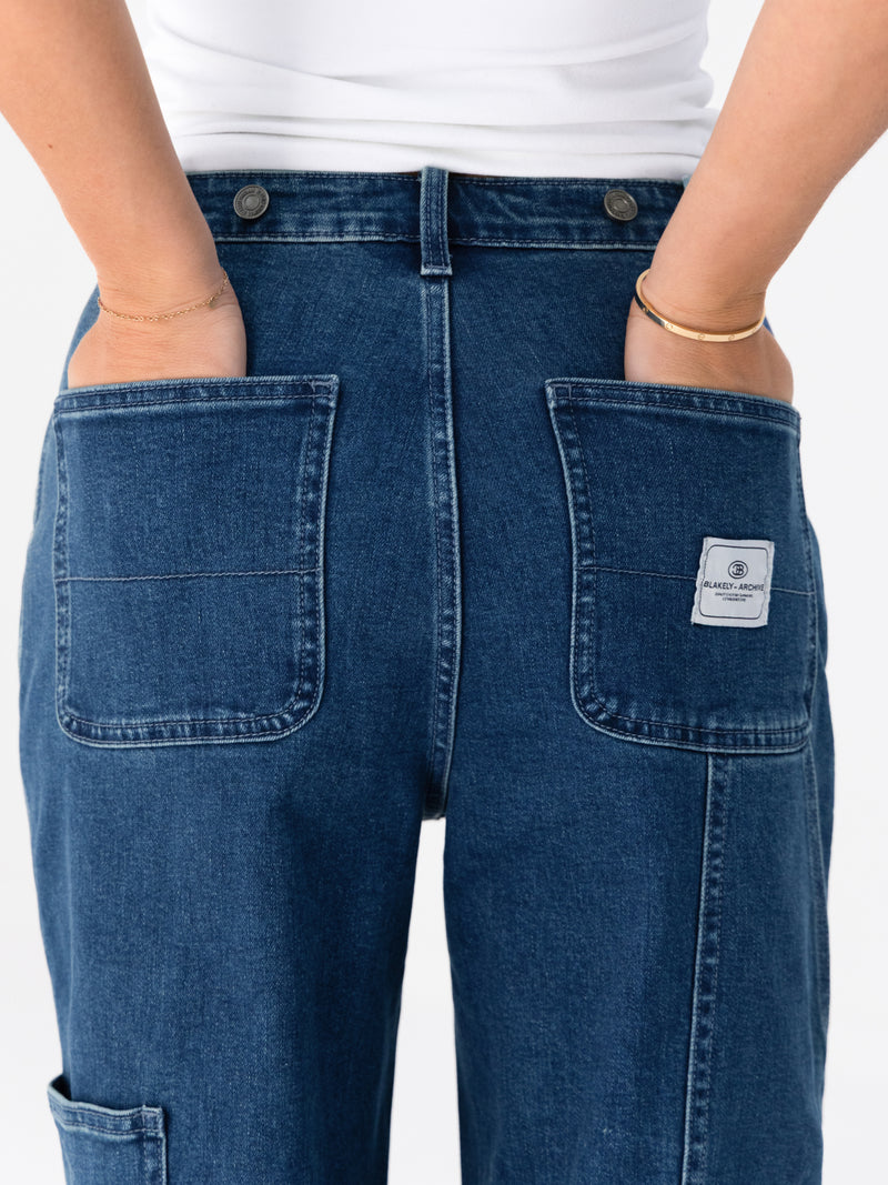 Blakely Carpenter Jeans - Dark Blue Wash