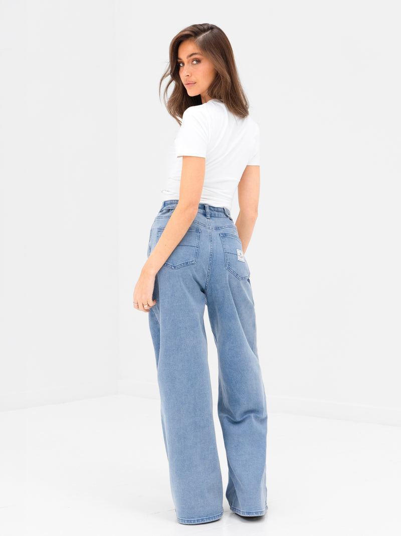Blakely Wide Cut Jeans - Light Blue