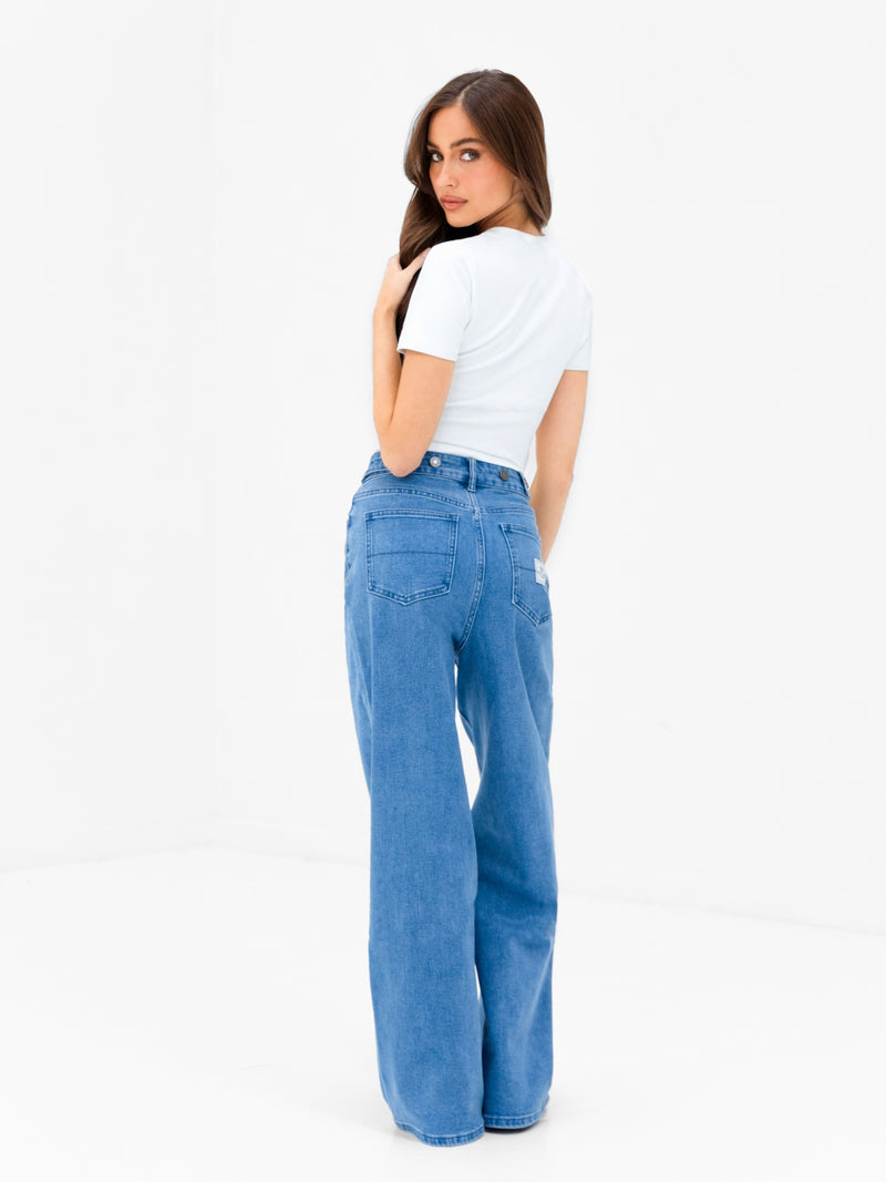 Blakely Wide Cut Jeans - Classic Blue
