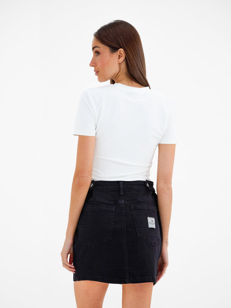 Blakely Denim Skirt - Schwarz
