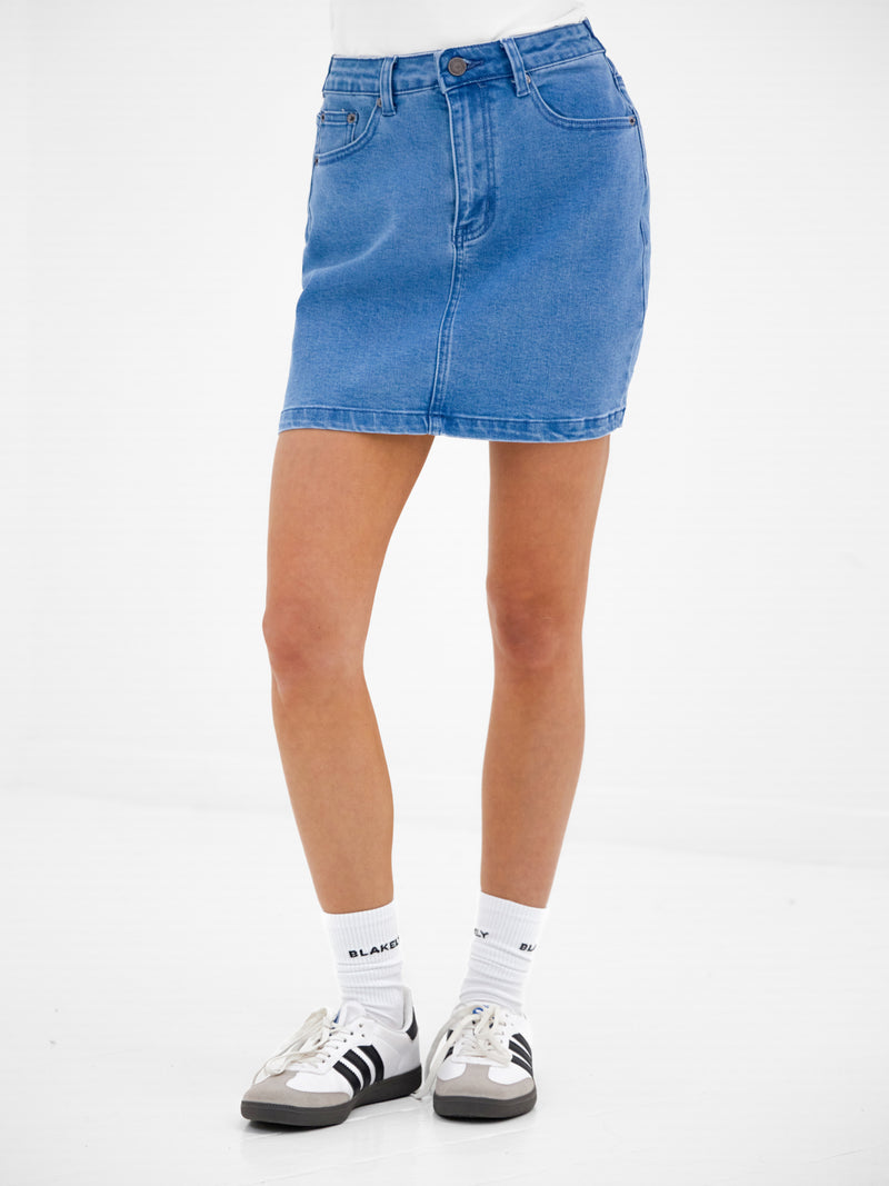 Blakely Denim Skirt - Klassisches Blau
