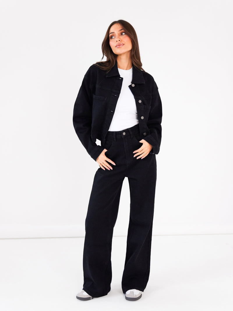Blakely Denim Jacket - Schwarz