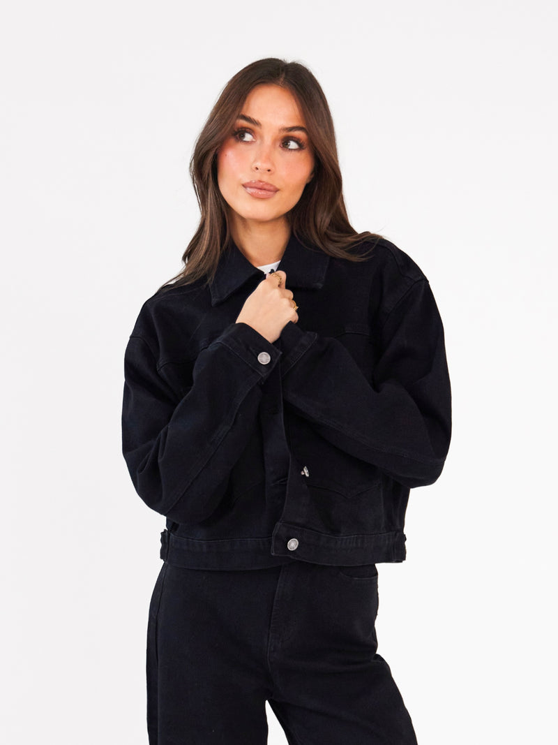 Blakely Denim Jacket - Schwarz