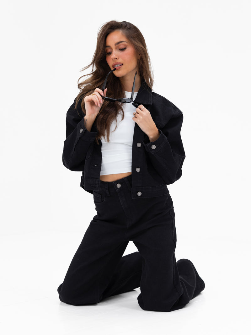 Blakely Denim Jacket - Schwarz