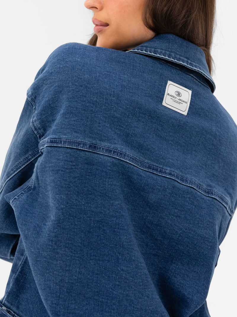 Blakely Denim Jacket - Dark Blue Wash