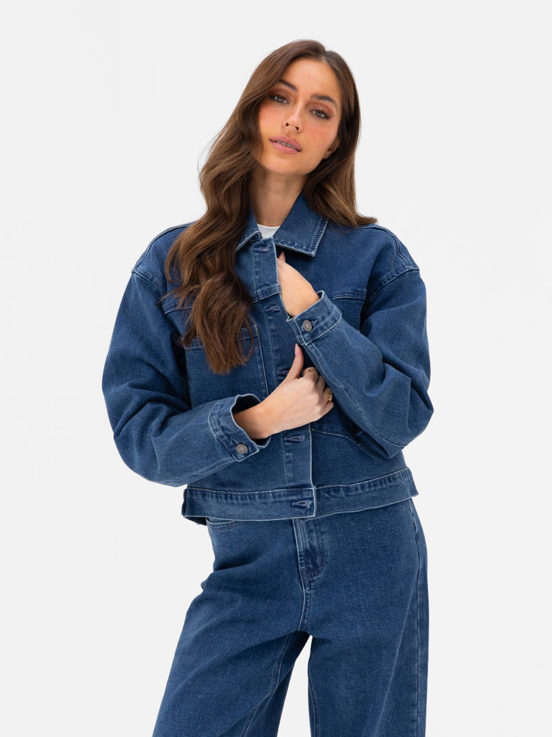 Blakely Denim Jacket - Dark Blue Wash