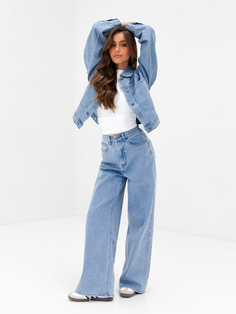 Blakely Denim Jacket - Hellblau