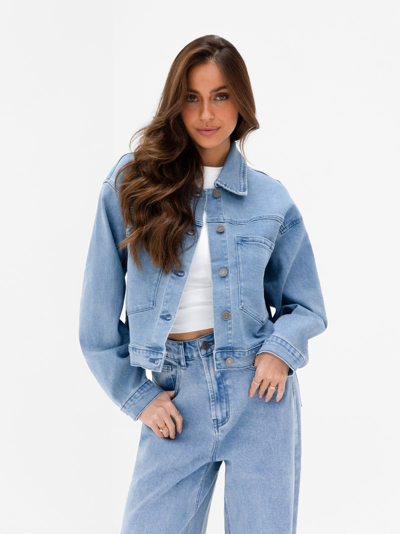 Blakely Denim Jacket - Hellblau