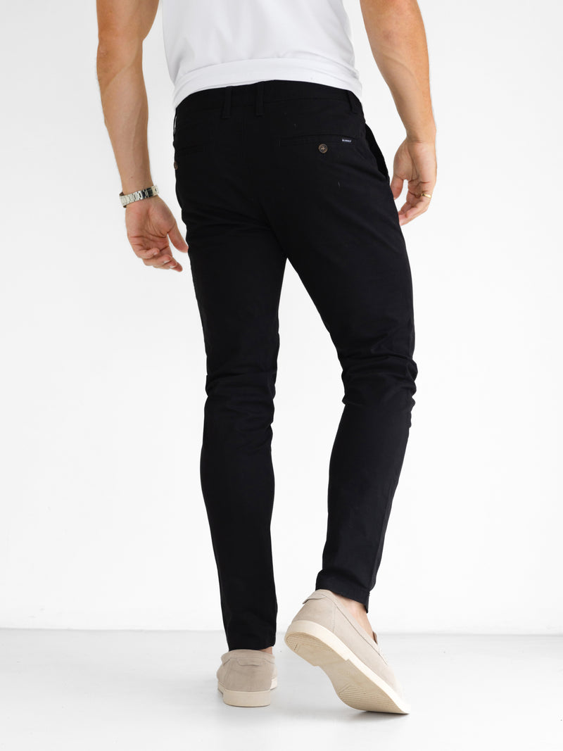 Stretch Chinos - Schwarz