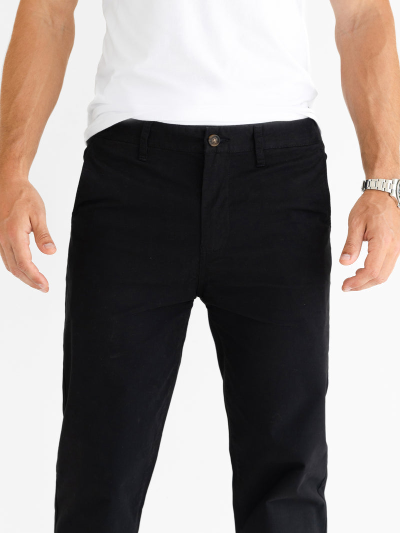 Stretch Chinos - Schwarz