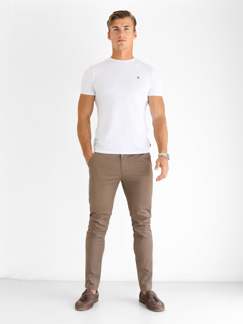 Stretch Chinos - Braun