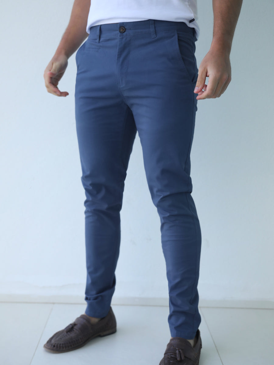 Stretch Chinos - Blue