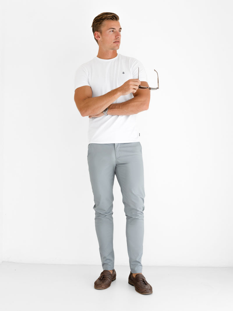 Stretch Chinos - Hellgrau