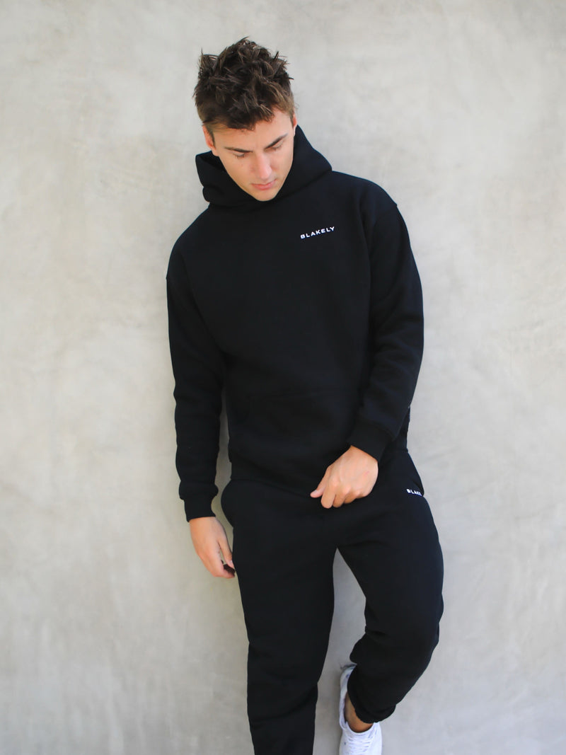 Series Relaxed Hoodie - Black