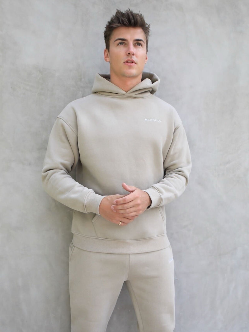 Series Relaxed Hoodie - Washed Khaki