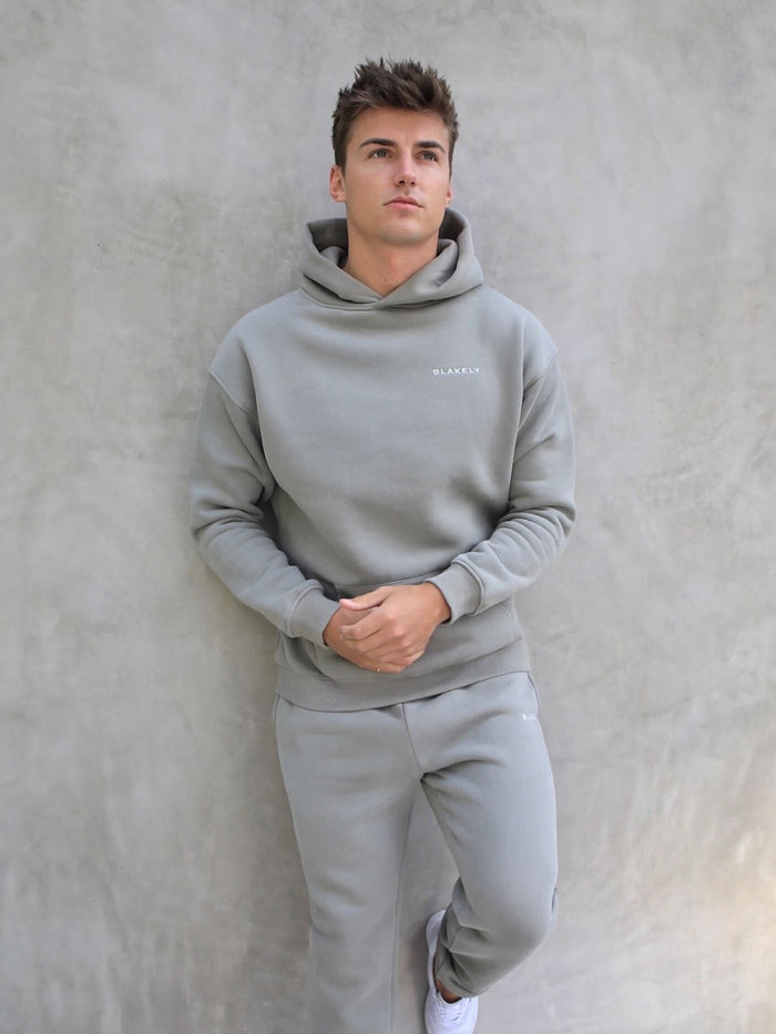 Series Relaxed Hoodie - Stone Grey
