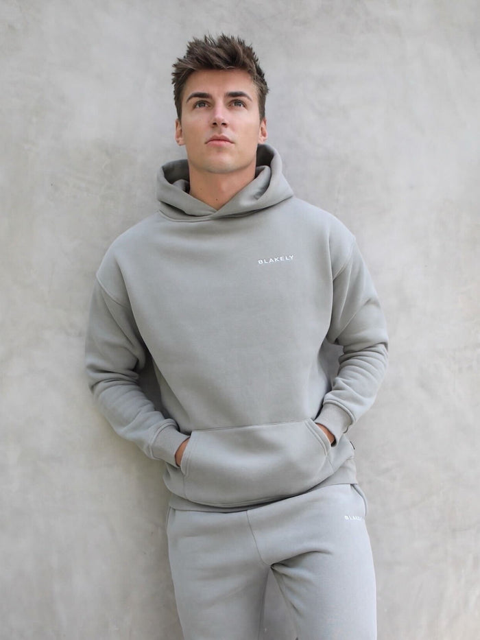 Series Relaxed Hoodie - Stone Grey