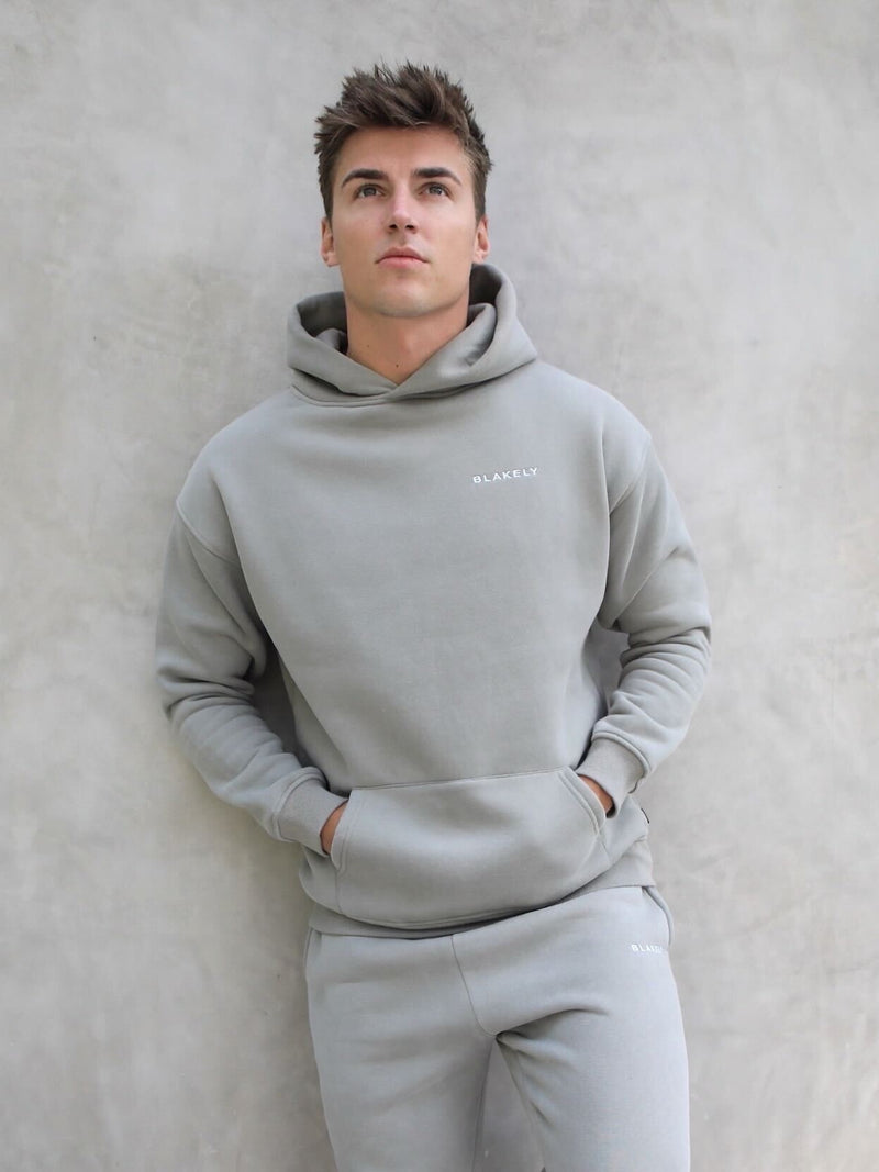 Series Relaxed Hoodie - Stone Grey