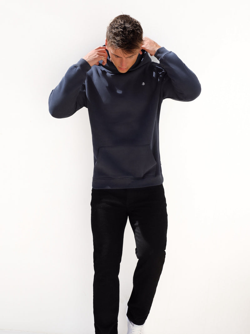 Anchor Relaxed Hoodie - Navy