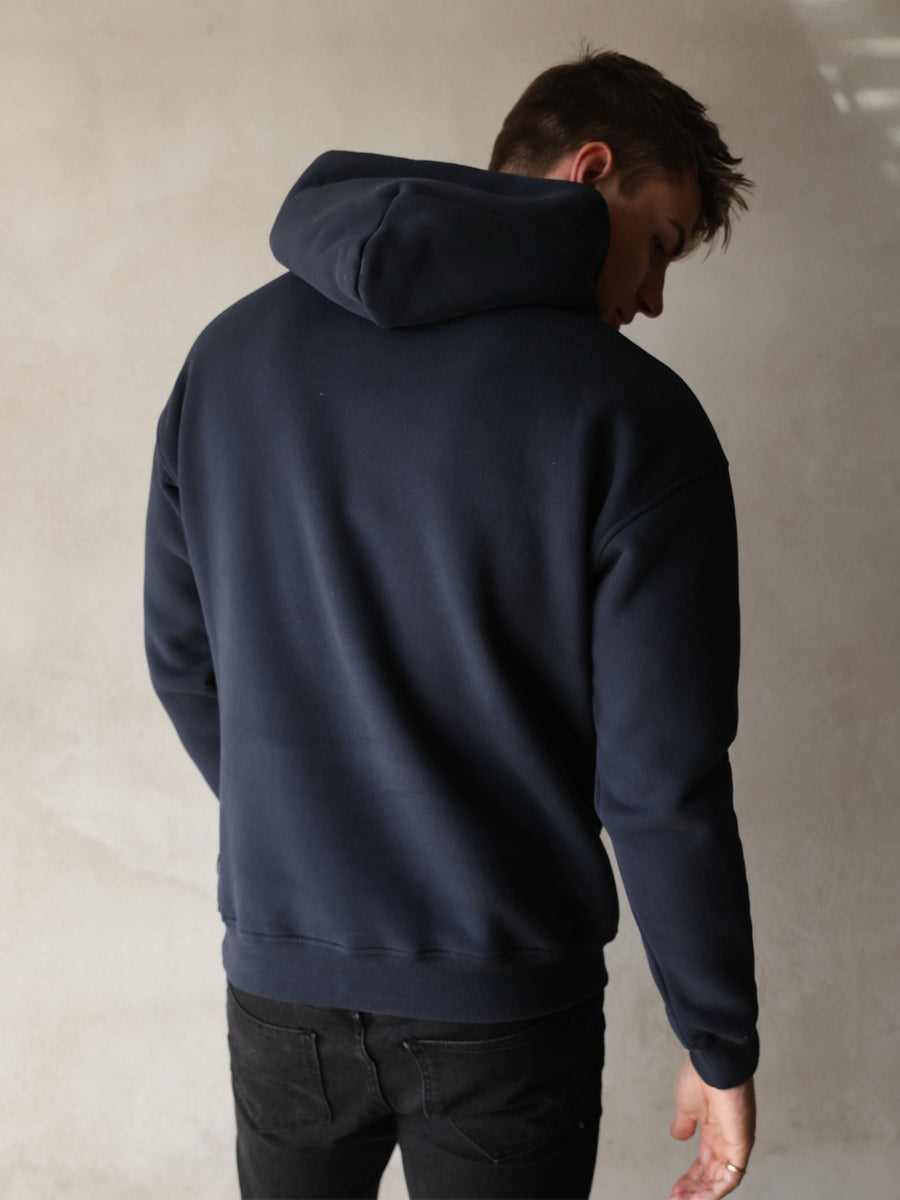 Anchor Relaxed Hoodie - Navy