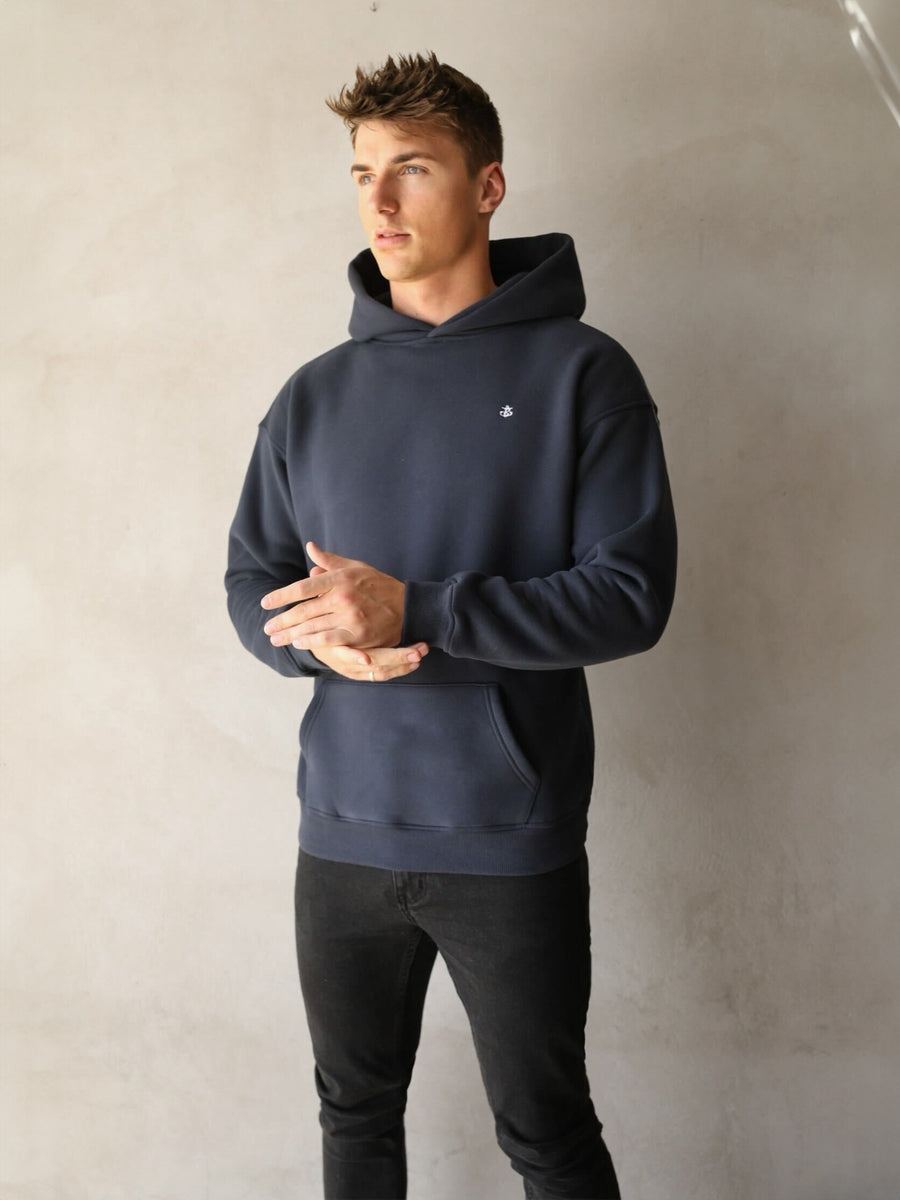 Anchor Relaxed Hoodie - Navy