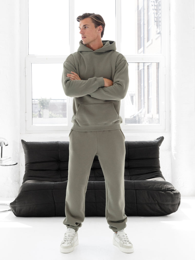 Blakely Basic Regular Fit Hoodie - Safari Green