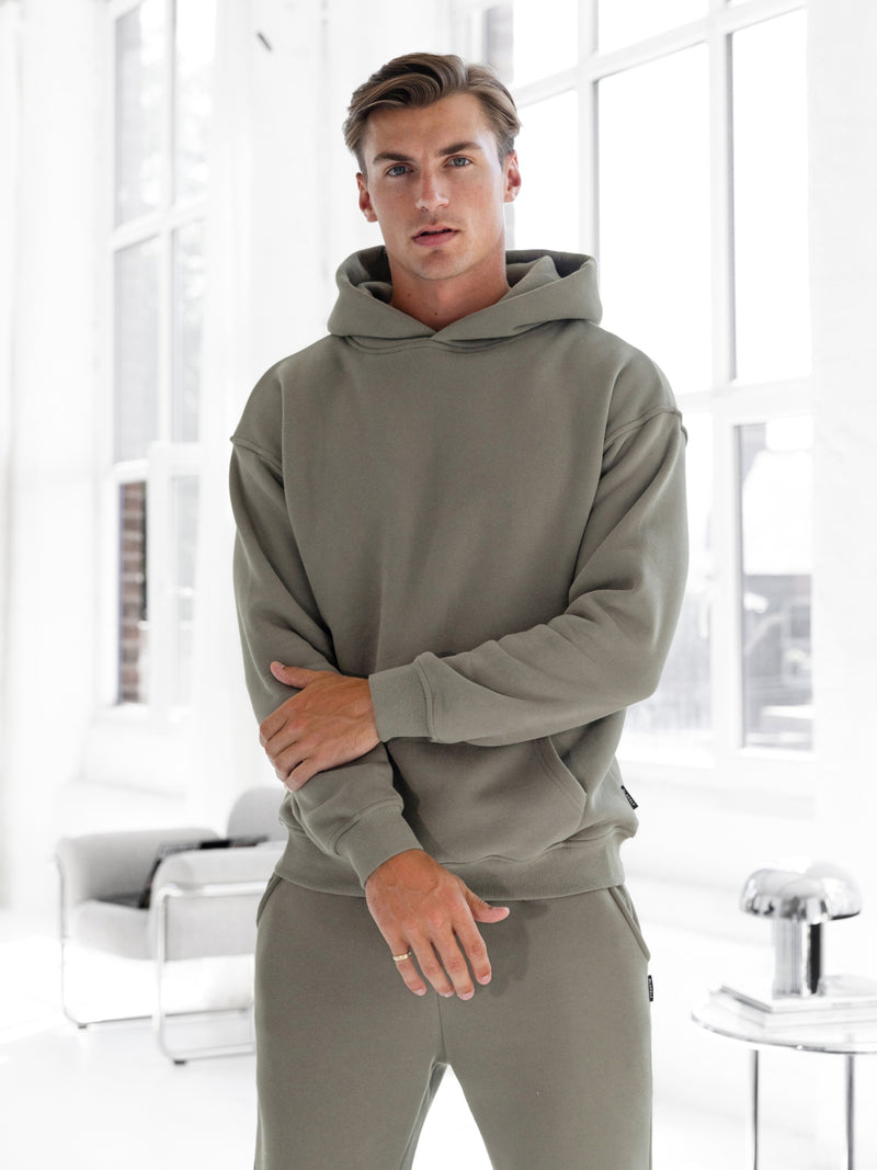 Blakely Basic Regular Fit Hoodie - Safari Green