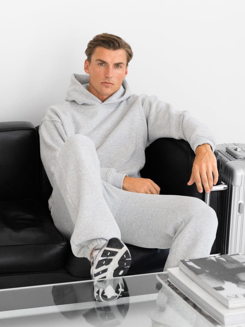 Blakely Basic Regular Fit Hoodie - Marl Grey