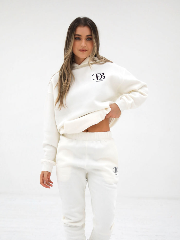Initial Oversized Hoodie - Off White