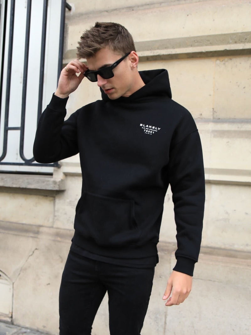 Rue Relaxed Hoodie - Black