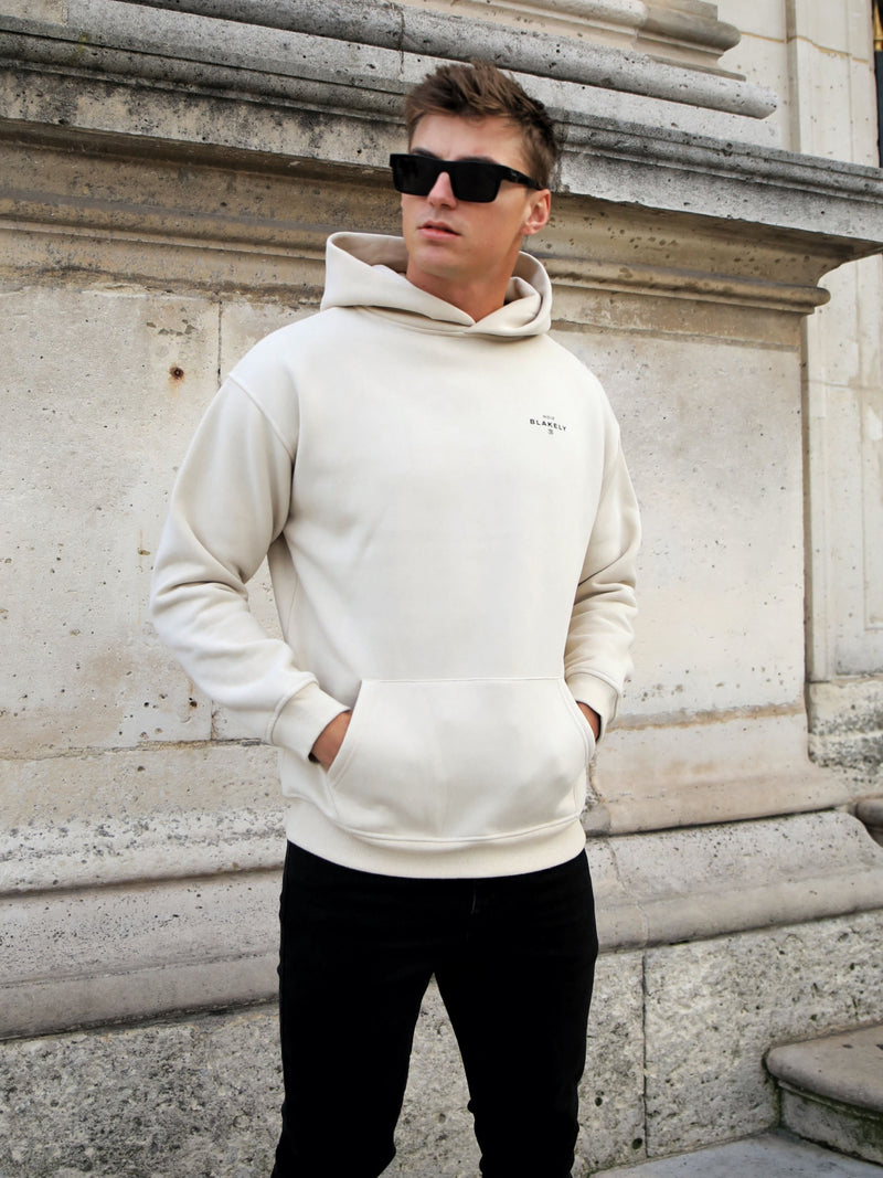 Noir II Relaxed Hoodie - Bone